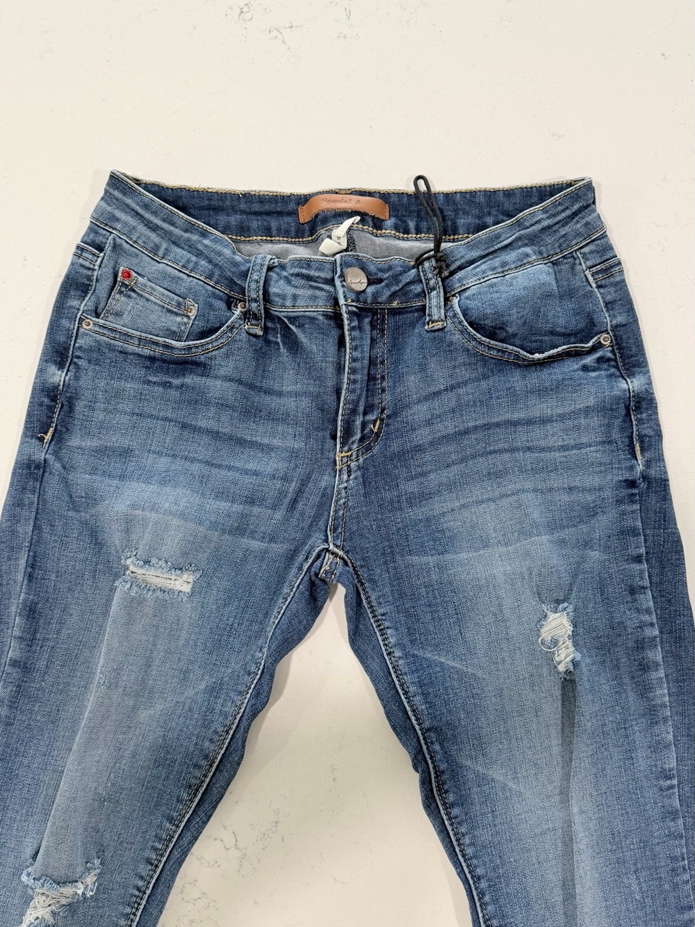 Women’s Distressed Blue Denim Jeans